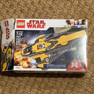 LEGO Star Wars Anakin's Jedi Starfighter 75214 w/ Manual - Incomplete No figures